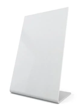 White plastic ad plate Stock Illustration
