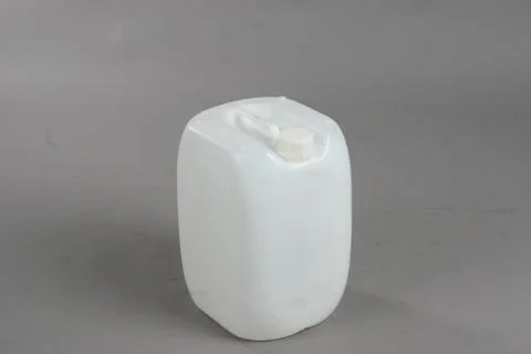 White plastic barrel, container, on a white background Stock Photos