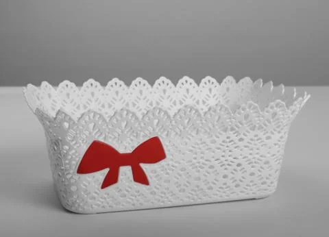White plastic basket Photos