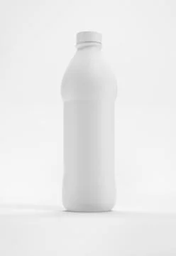 White Plastic Bottle Illustrazione stock