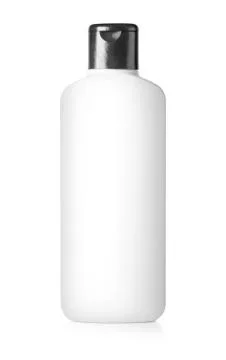 White plastic bottle isolated Stock Photos