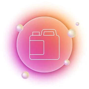 White Plastic bottle for laundry detergent, bleach, dishwashing liquid or a.. Stock Illustration