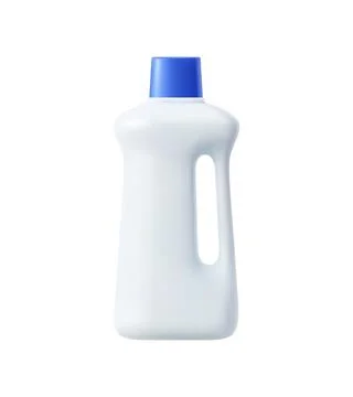 White plastic bottle mockup for cleaning products Stock Illustration