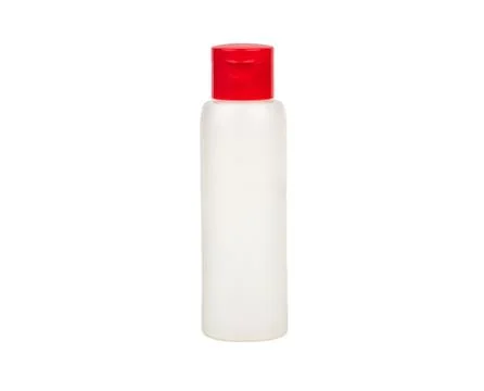 White plastic bottle Foto stock
