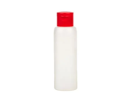 White plastic bottle Foto stock