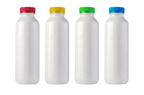 White plastic bottle Stock Photos