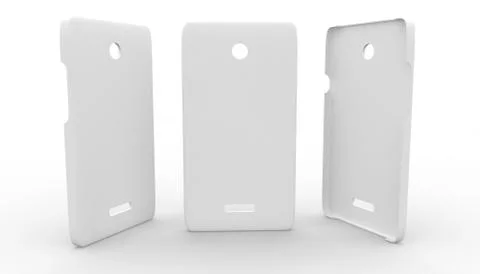 White plastic case for phone Stock Illustration