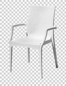 White plastic chair Stock Photos