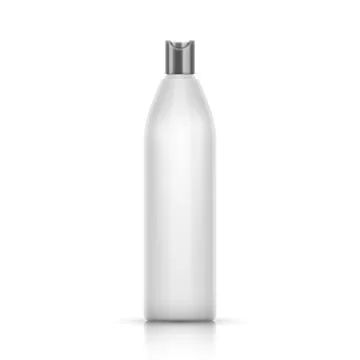 White Plastic Container For Shampoo. Stock Illustration