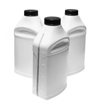 White plastic container on a white background Stock Photos