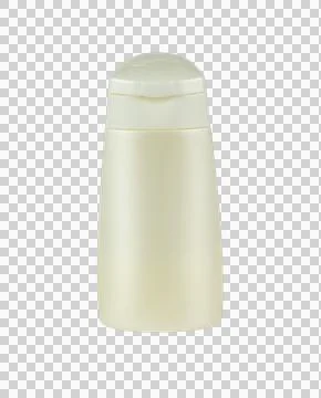White plastic cosmetic container isolated from background Stock Illustration