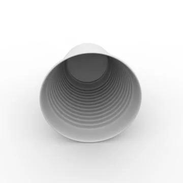 White plastic cup Stock Illustration