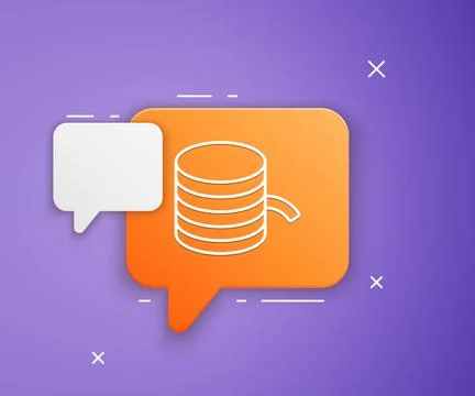 White Plastic filament for 3D printing icon isolated on purple background. .. Stock Illustration