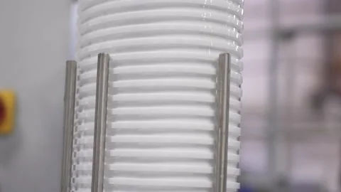 White plastic ice cream boxes Видео 165270018