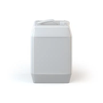 White Plastic Jerrycan on white background Stock Illustration