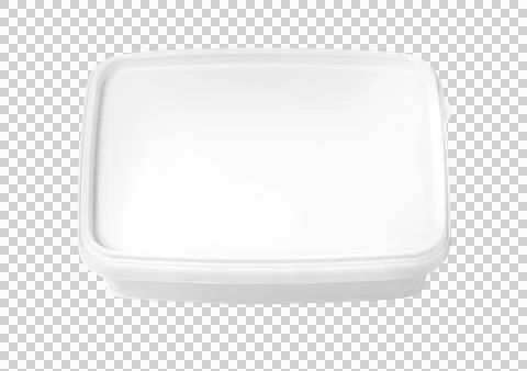 White plastic package Stock Photos