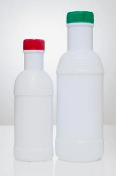 White plastic packaging Stock Photos