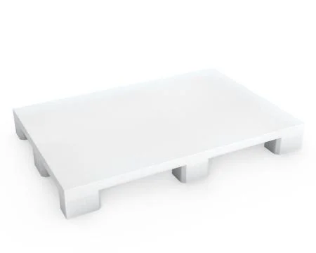 White plastic pallet Stock Illustration