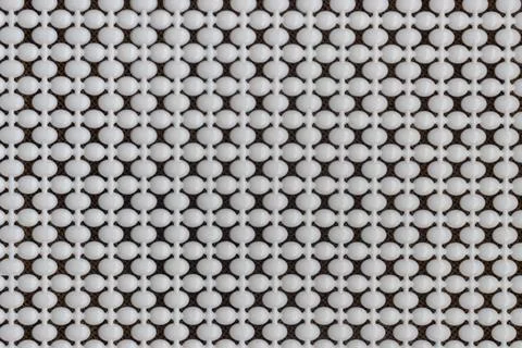White plastic panel with convex geometric elements Stock Photos