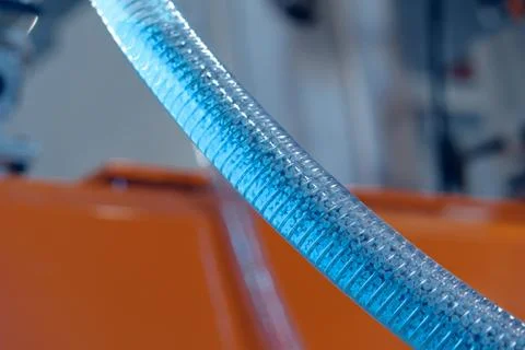 White Plastic Polymer Granules for cable production Stock Photos