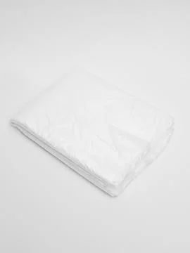 White plastic sheet folded flat Stock Photos