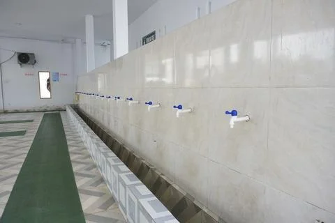 White plastic tap Stock Photos