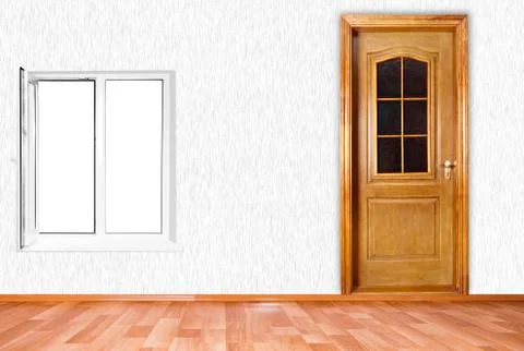 White plastic window Stock-Fotos