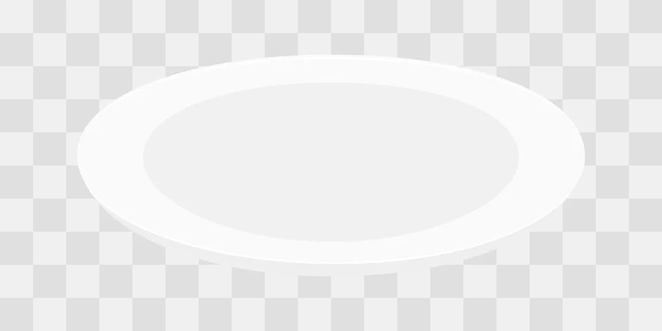 White Plate Empty Dishware for dinner, lunches or other Food Presentations Stock Illustration