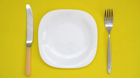 A white plate Stock Footage 110625132