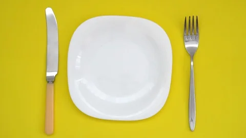 A white plate Stock Footage 110625344