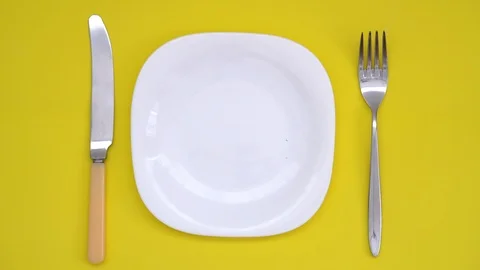 A white plate Stock Footage 110625444