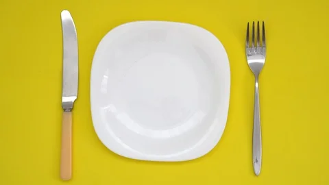 A white plate Stock Footage 110625611