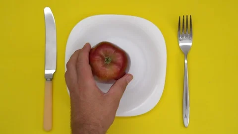 A white plate Stock Footage 110626124