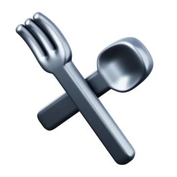 White plate high quality 3D render illustration. Restaurant menu or food Stock Illustration