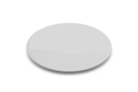 White plate isolated Stock Illustration