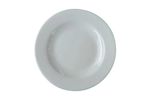 White plate isolated Stock Photos