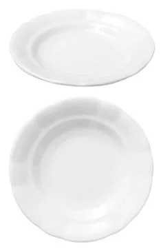White plate Foto stock