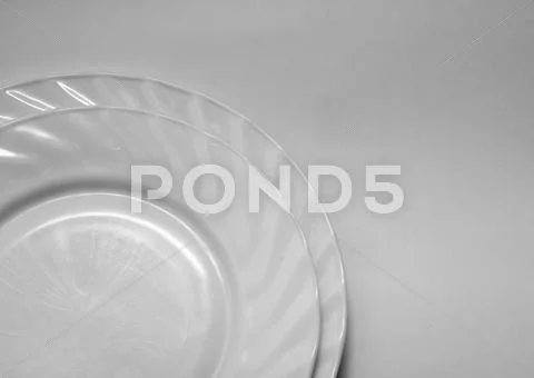 White Plate On A White Background