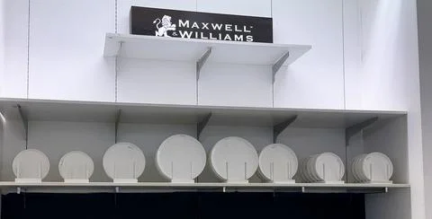 White plates from Maxwell Williams Stock Photos