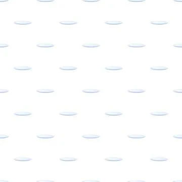 White plates seamless pattern on clean background Stock Illustration