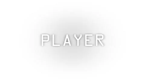 White player icon with shadow isolated on white background. Stock Footage 207340379