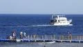White pleasure boats HD Footage