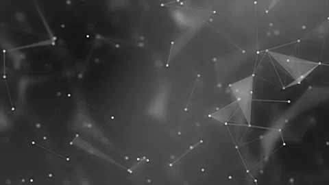 White plexus Abstract digital connection moving dots and lines 動画素材 272500406