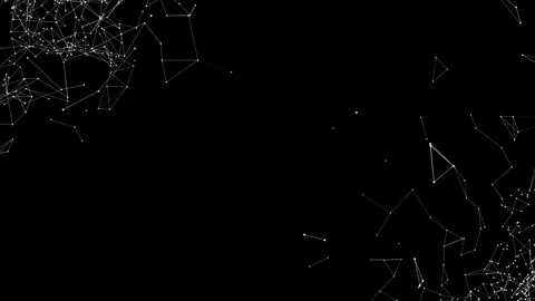 White Plexus lines on a black background. Stock Footage 275543094