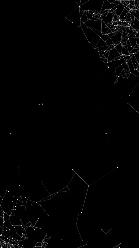 White Plexus lines on a black background. Stock Footage 277975065