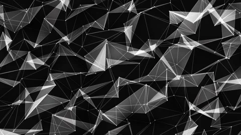 White Plexus Motion Background, technology background, plexus white Stock Footage 259386487