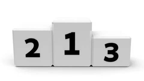 White podium Stock Illustration