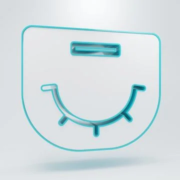 White Poker table icon isolated on grey background. Minimalism concept. 3D .. Stock Illustration