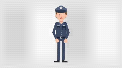 White Policeman Angry Stock Footage 205045123