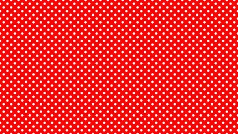 White polka dots over red background Stock Illustration